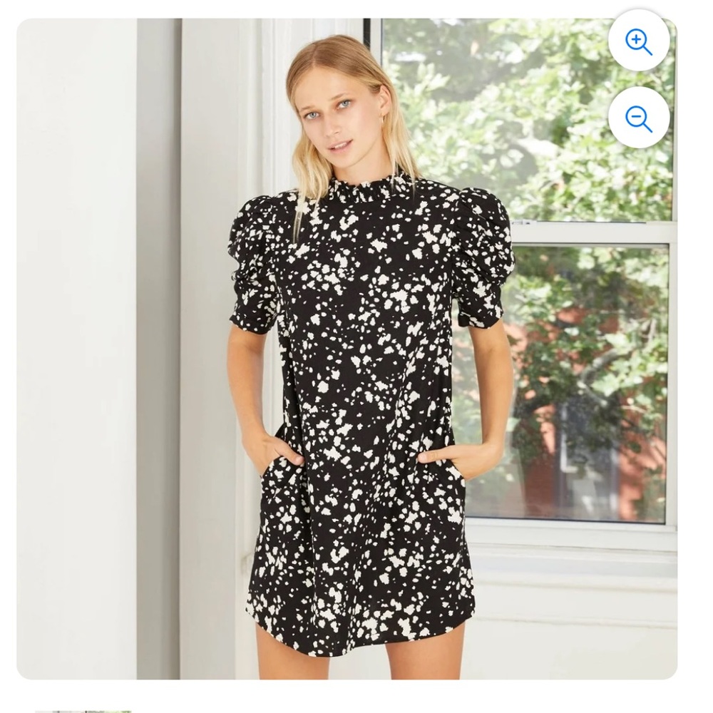 Who What Wear Black & White Dress
